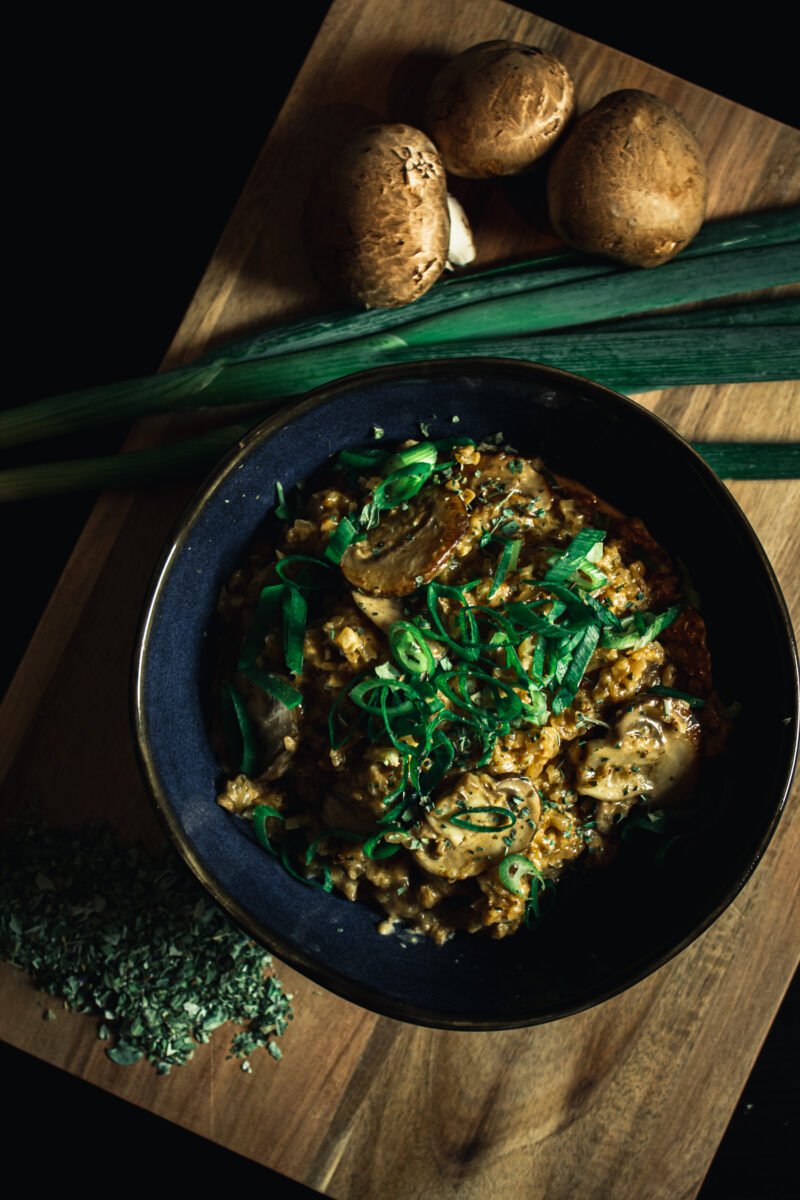 De Suikervrije Oom - Bloemkoolrisotto met Paddestoelen